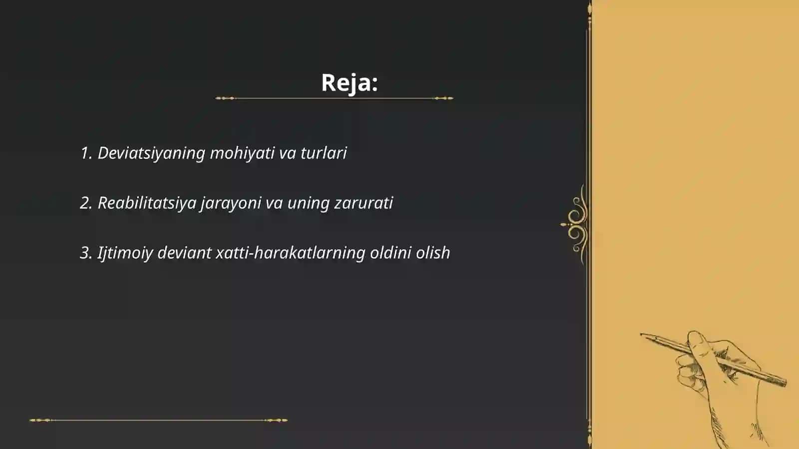 Deviatsiya kontseptsiyasida reabilitatsiya, profilaktika va korrektsiya masalalari 2