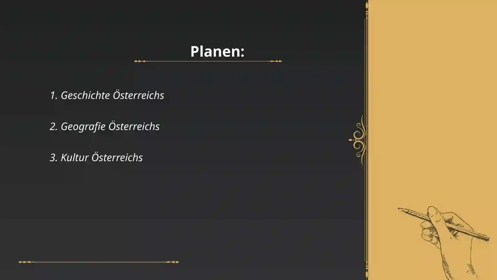 Planen: Geschichte Österreichs 2