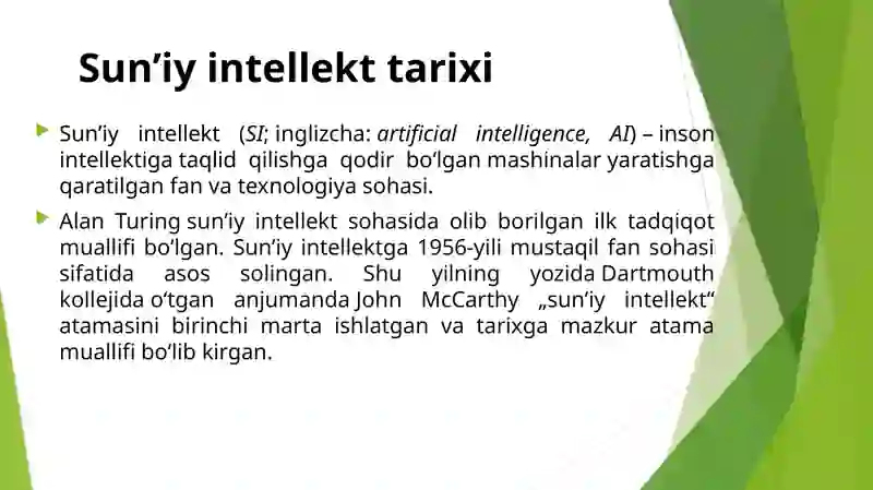 Sun'iy intellekt 2