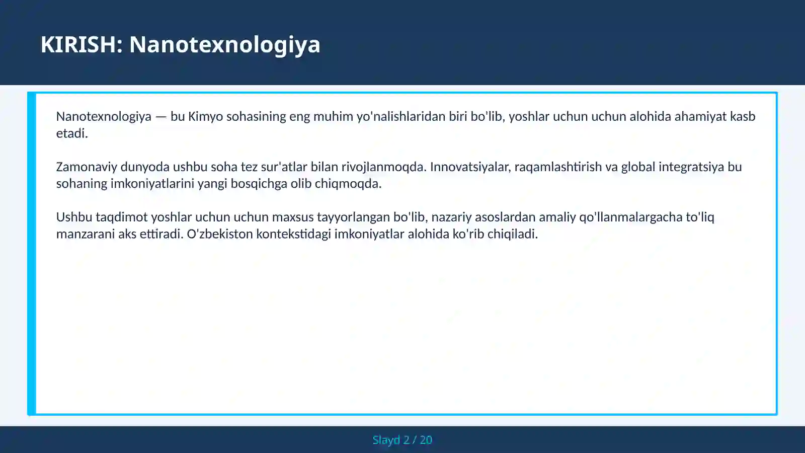 Nanotexnologiya 2