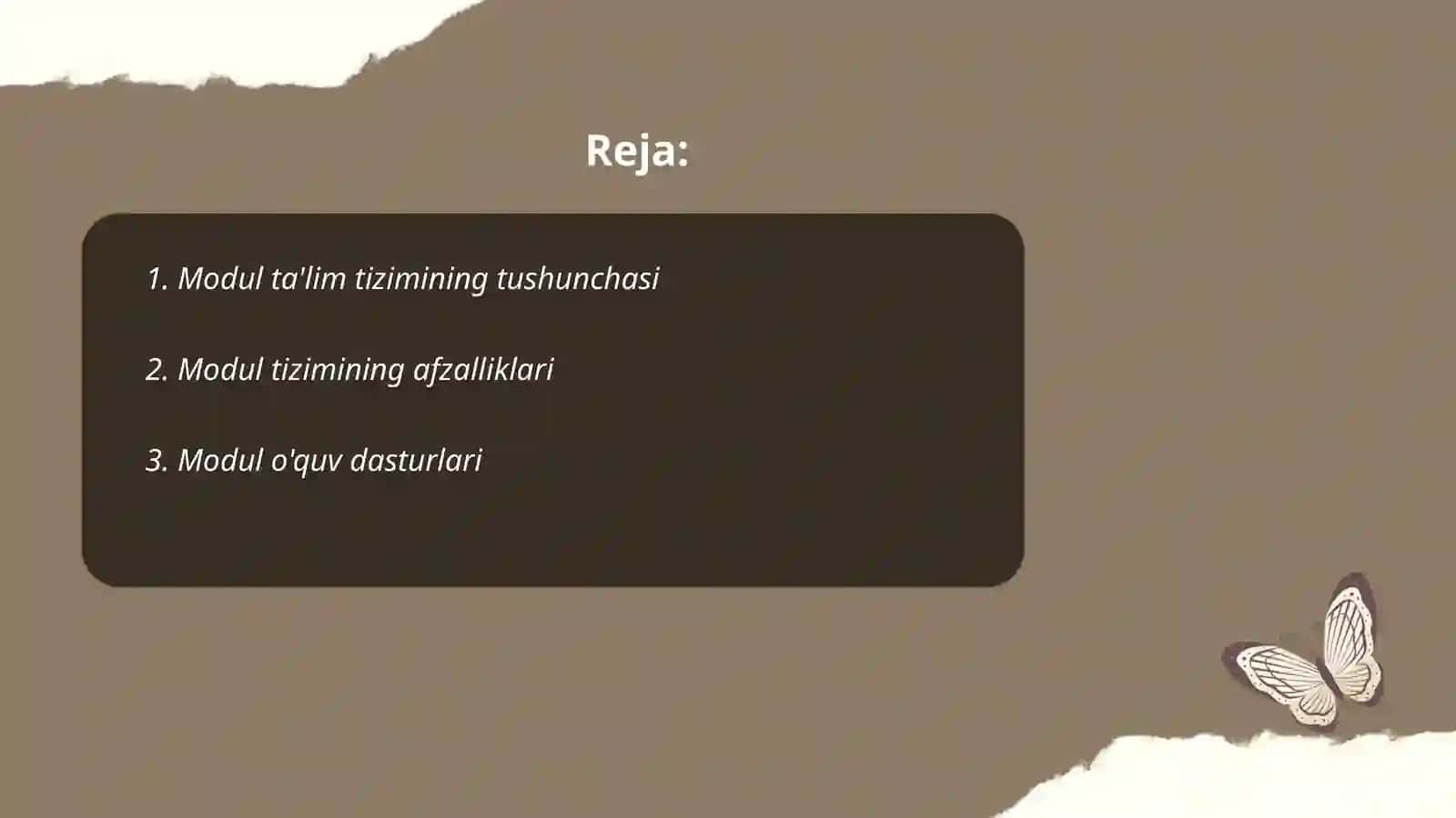 Modulli ta'lim tizimi 2
