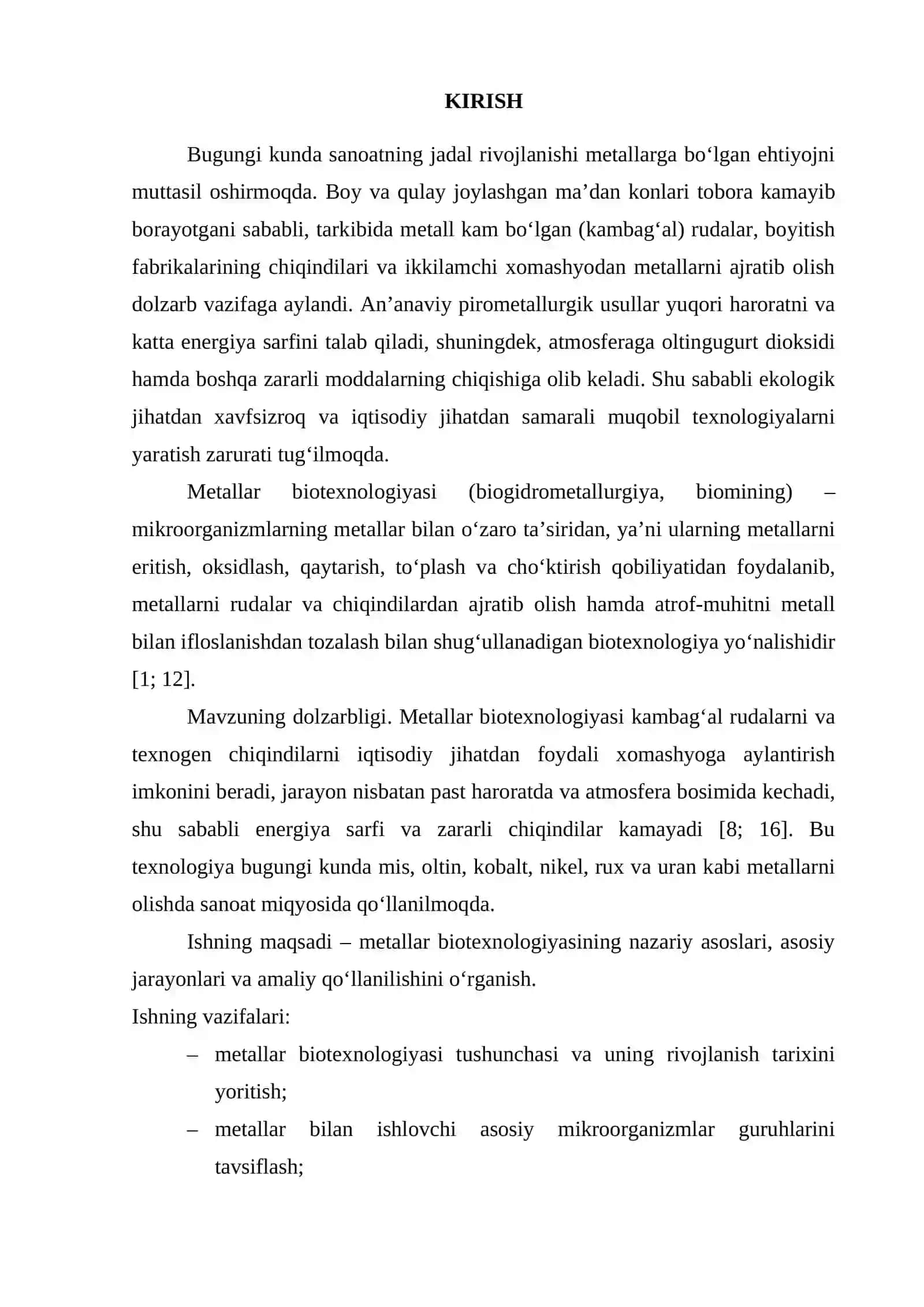 METALLAR BIOTEXNOLOGIYASI 2