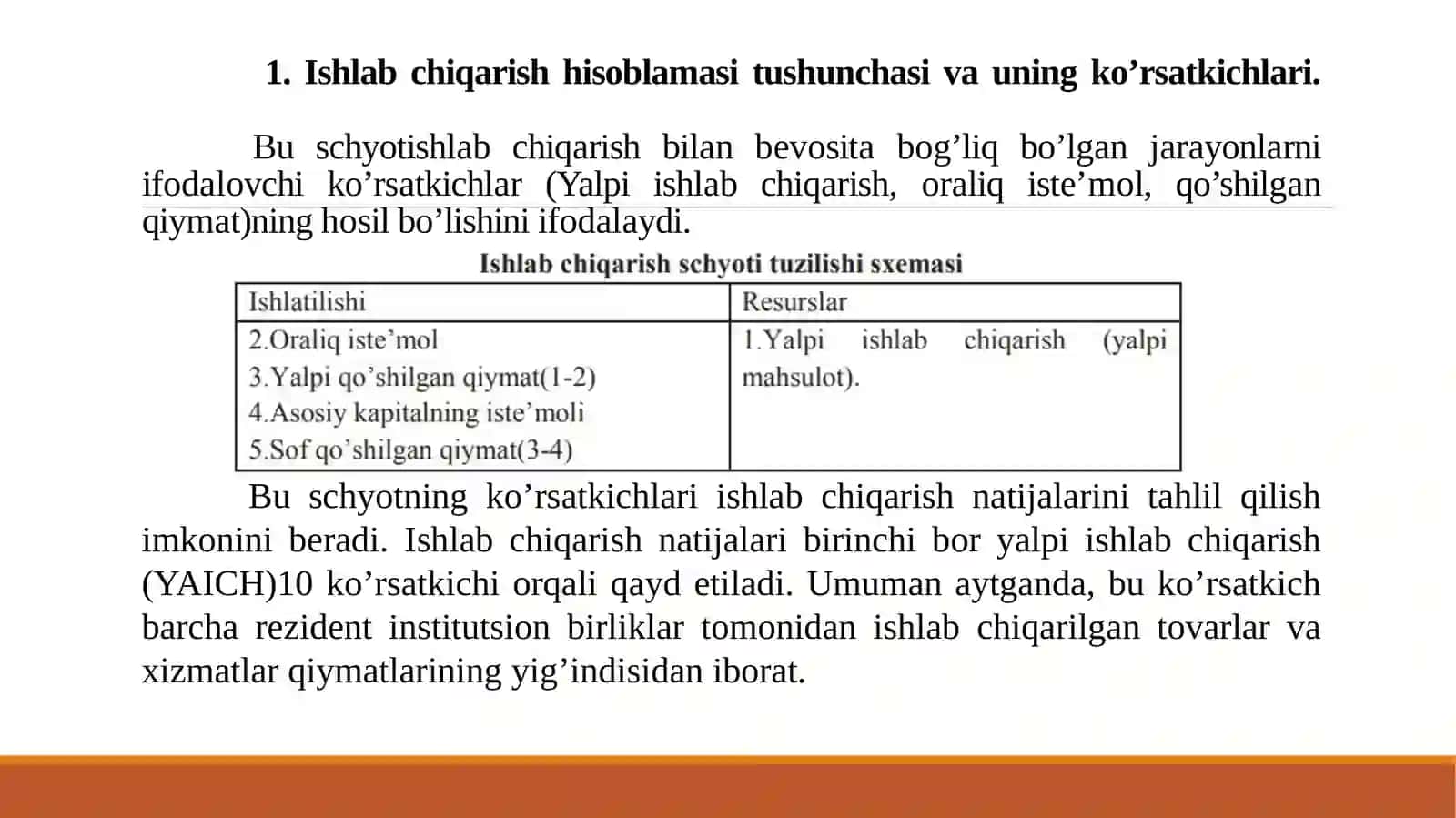 ISHLAB CHIQARISH HISOBLAMASI. 2