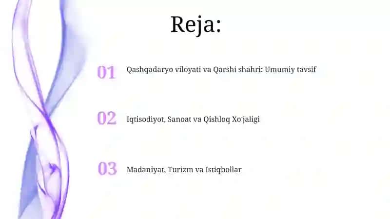 Qashqadaryo viloyati va Qarshi shahri: Umumiy tavsif 2