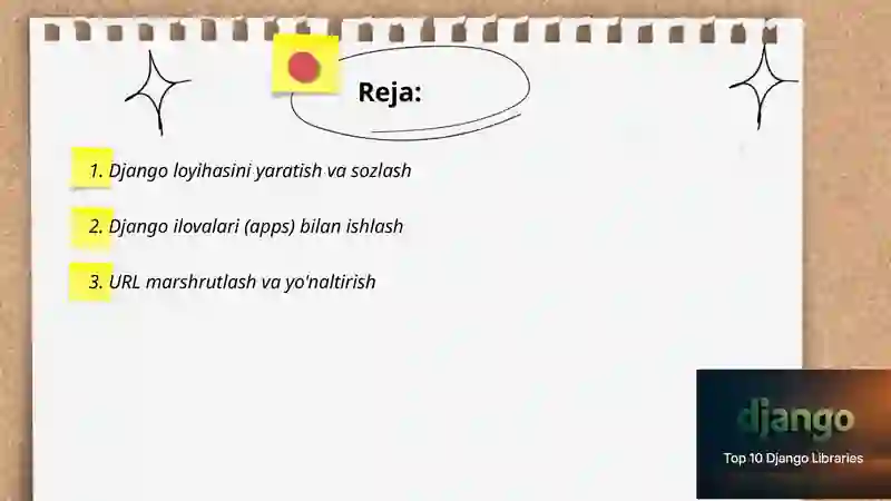 Pythonda Django kutubxonasi bilan ishlash 2