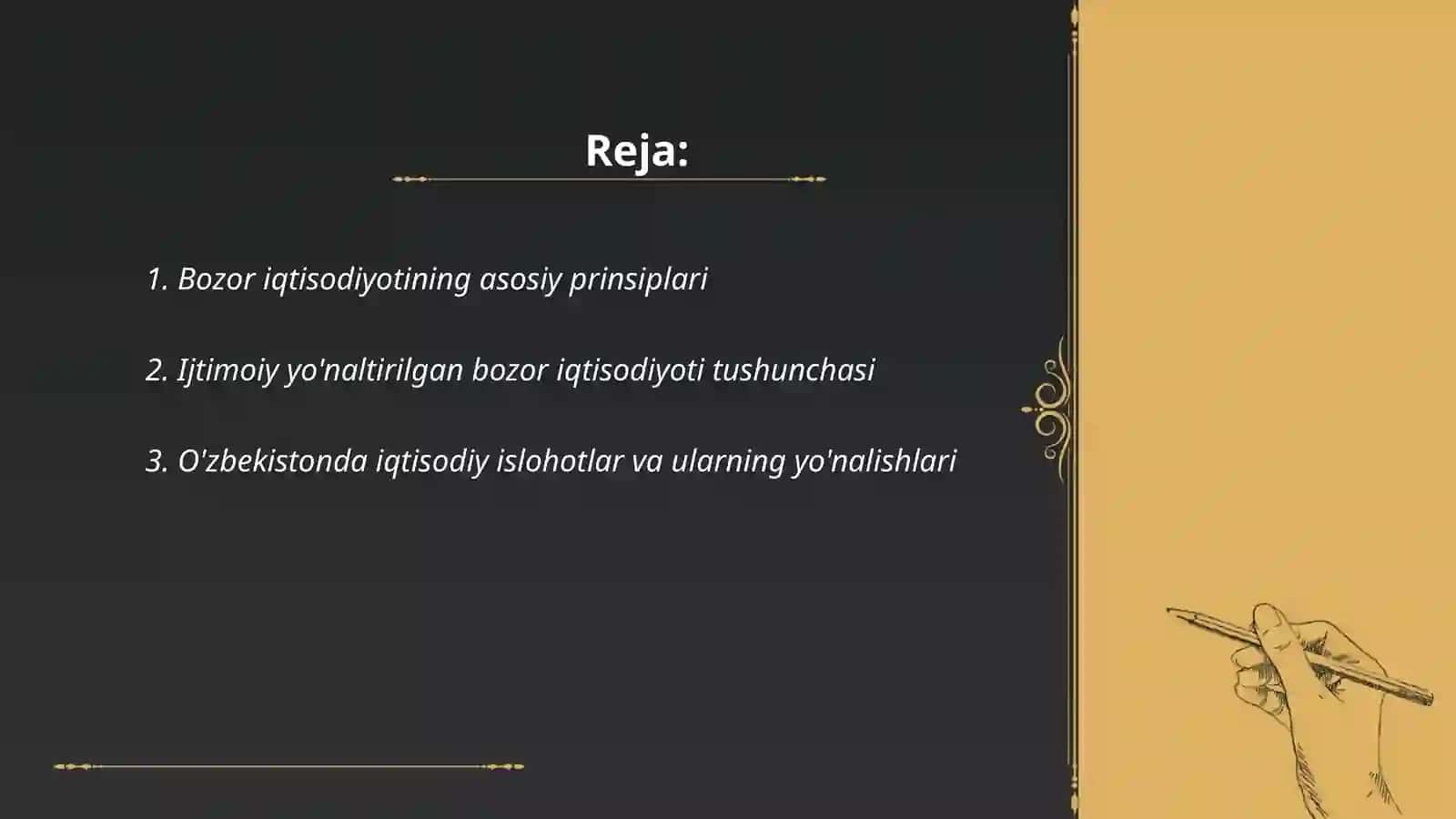 Bozor iqtisodiyotning ijtimoiy yo'naltirilganigi va uning O'zbekistonga xos xususiyatlari 2