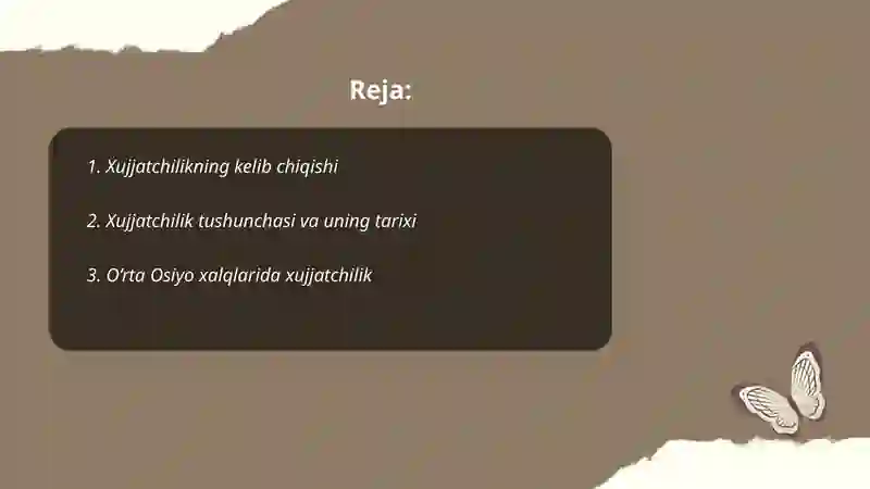 Xujjatchilik tarixi.Xalq xujjatchiligi 2