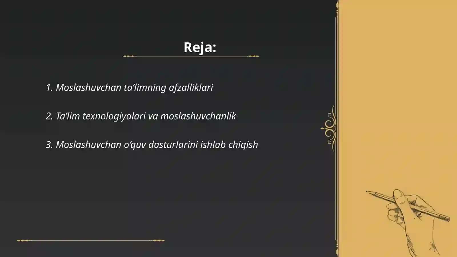 Moslashuvchan taʼlim 2