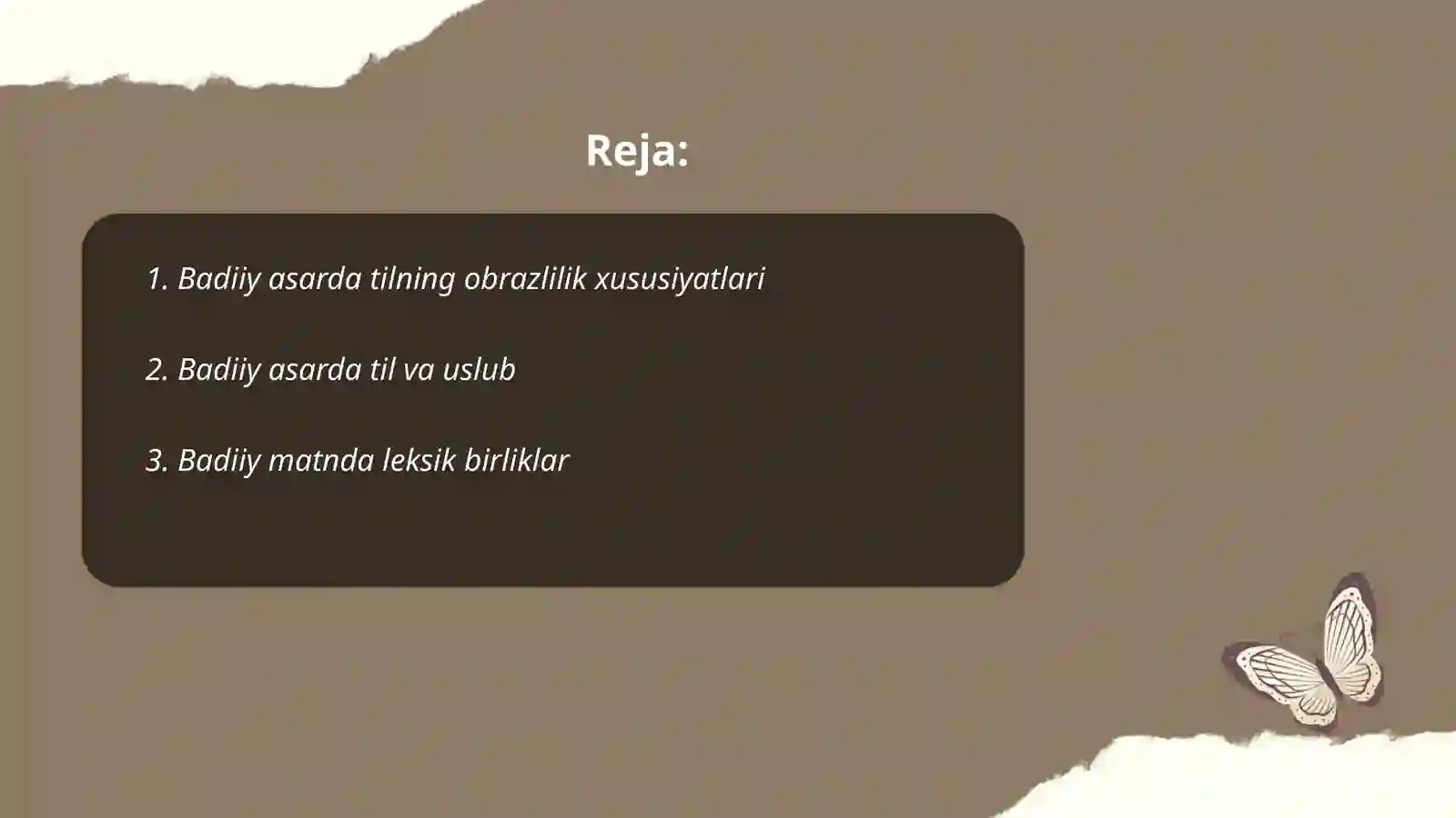 Badiiy asar tilining xususiyatlari 2