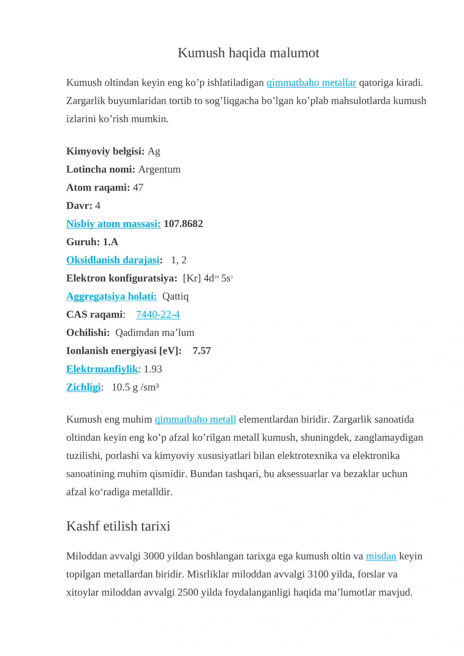 Kumush elementi 2