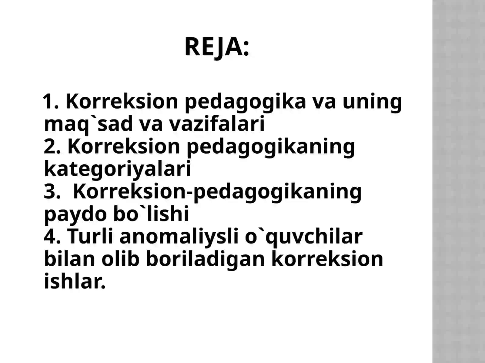Korreksion Pedagogikaning asoslari 2