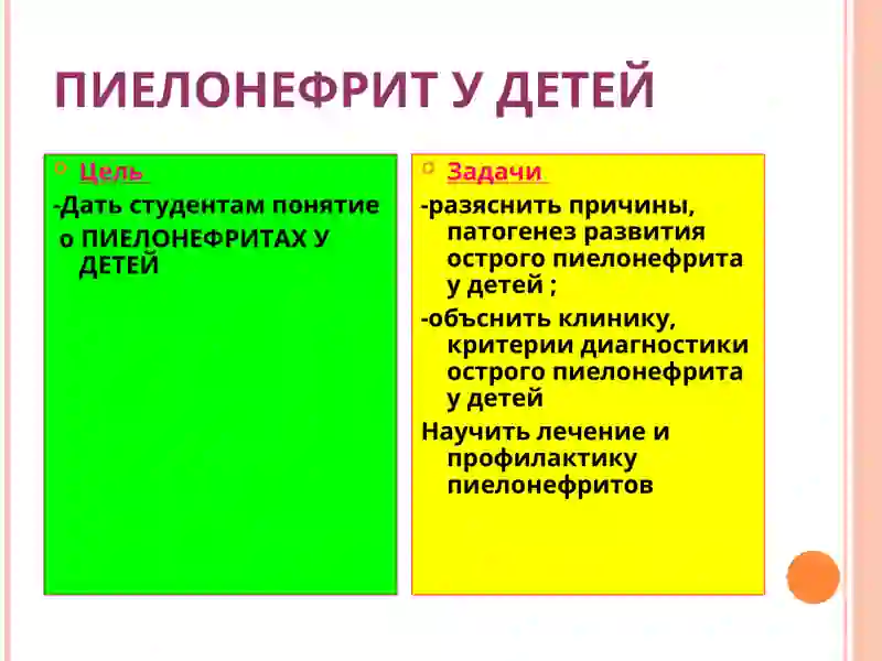 ПИЕЛОНЕФРИТ У ДЕТЕЙ 2