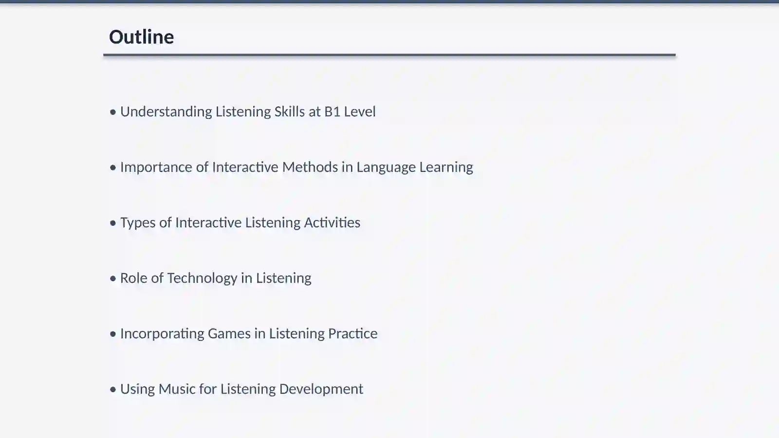 Developing listening skill through interactive methods for b1 level learners 2
