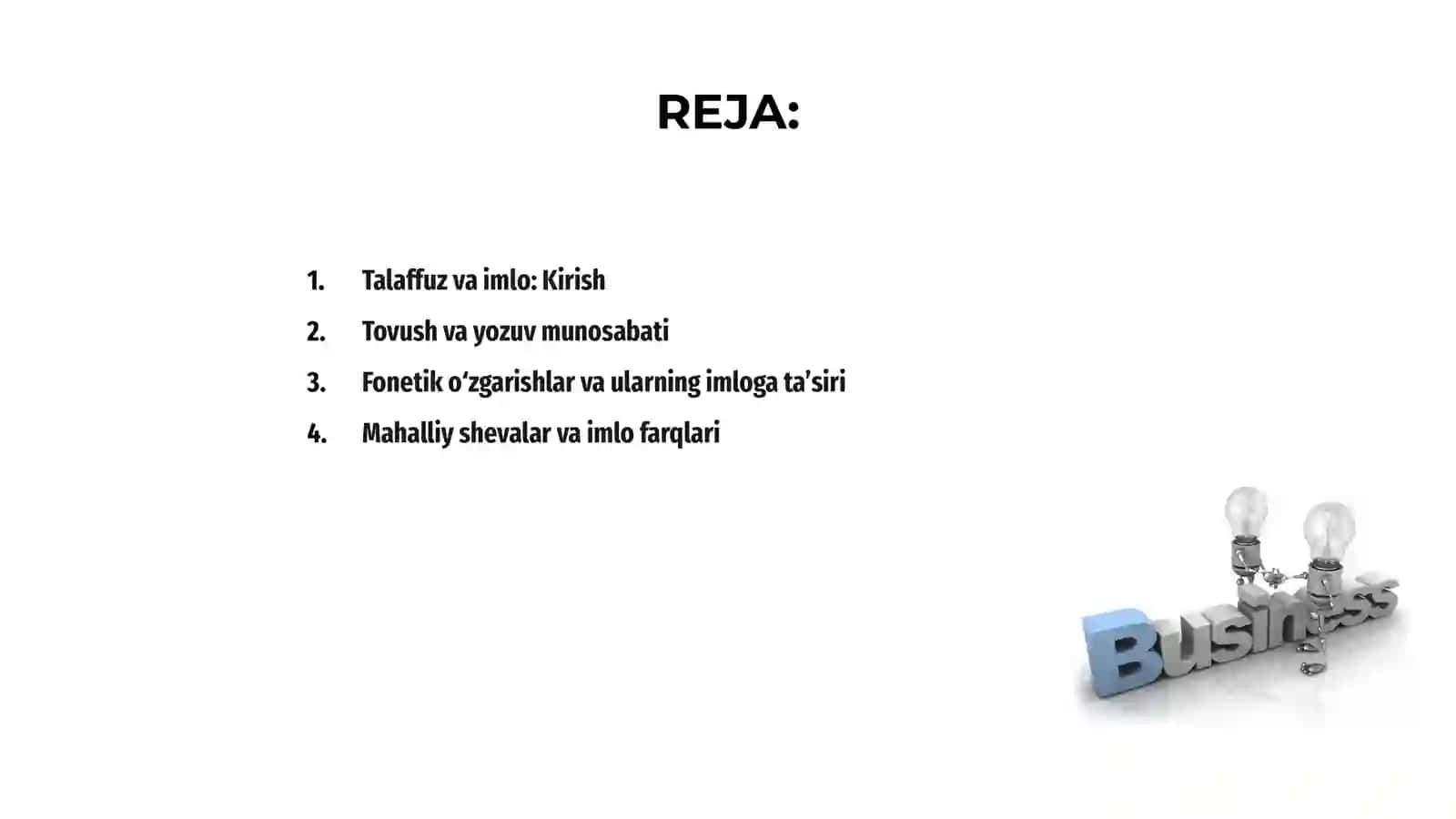 Talaffuzning imloga ta'siri 2