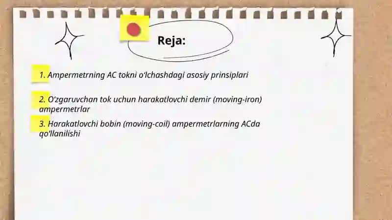 Ampermetr yordamida oʻzgaruvchan tok kuchini oʻlchash 2