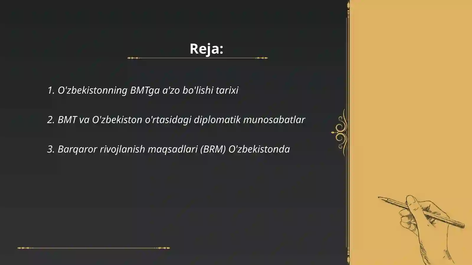 O'zbekiston va BMT urtasidagi munosabatlar 2