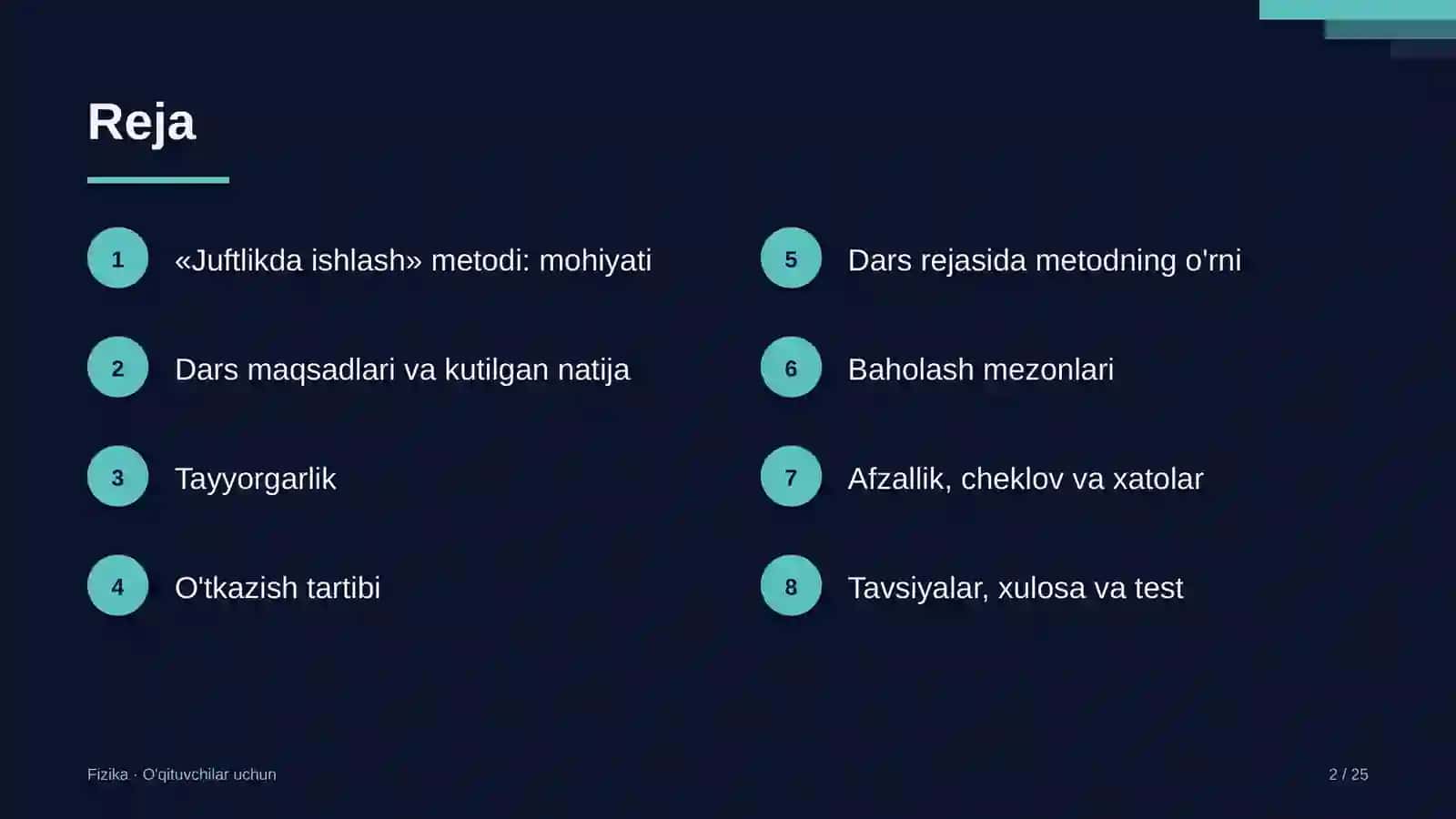 fizika darslarida juftlikda ishlash metodidan foydalanish 4111 2