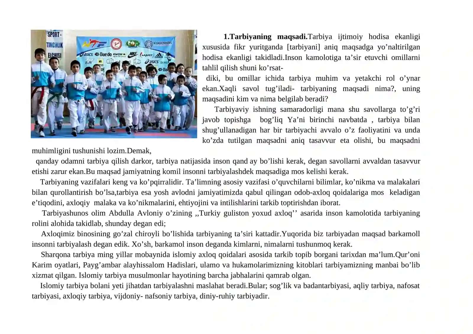 Har tomonlama barkamol shaxsni shakllantirish- milliy tarbiyaning bosh maqsadi 2