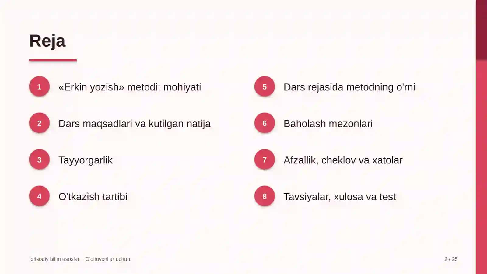 iqtisodiy bilim asoslari darslarida erkin yozish metodidan foydalanish 1896 2