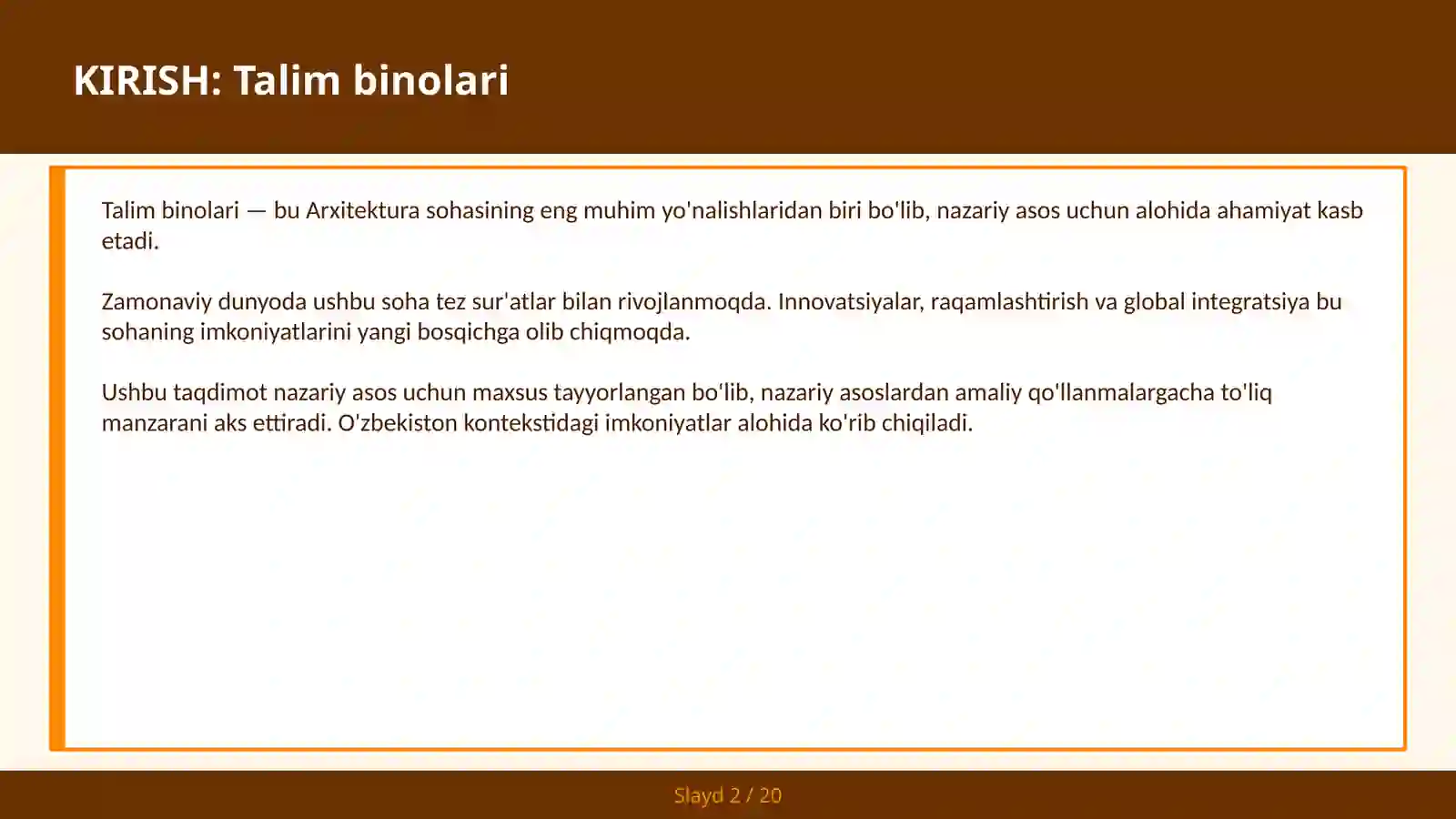 Talim binolari 2