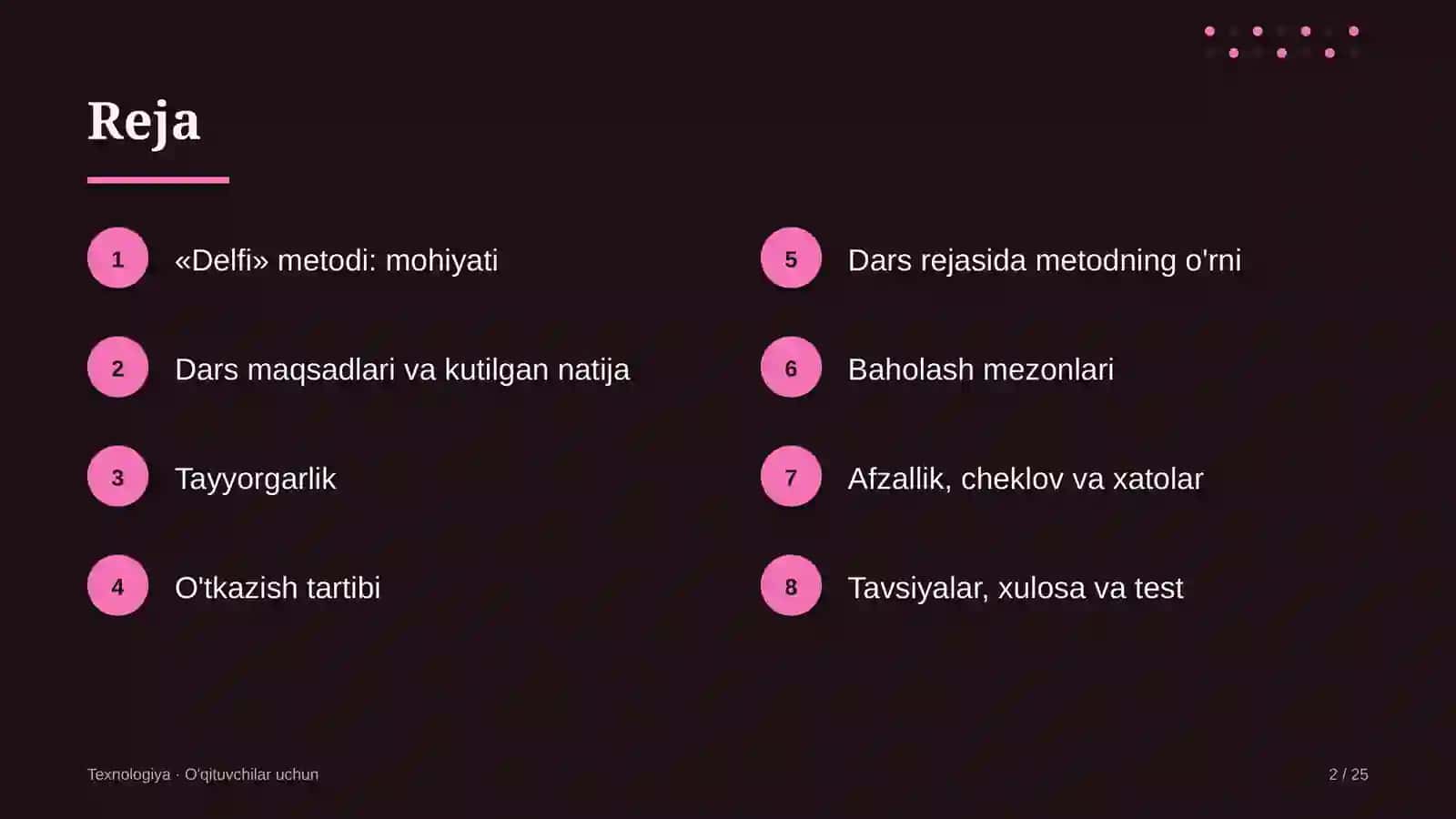 texnologiya darslarida delfi metodidan foydalanish 3008 2