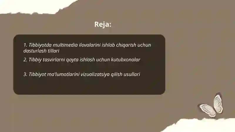 Tibbiyotda multimediya ilovalarini yaratishdagi dasturiy ta'minot 2