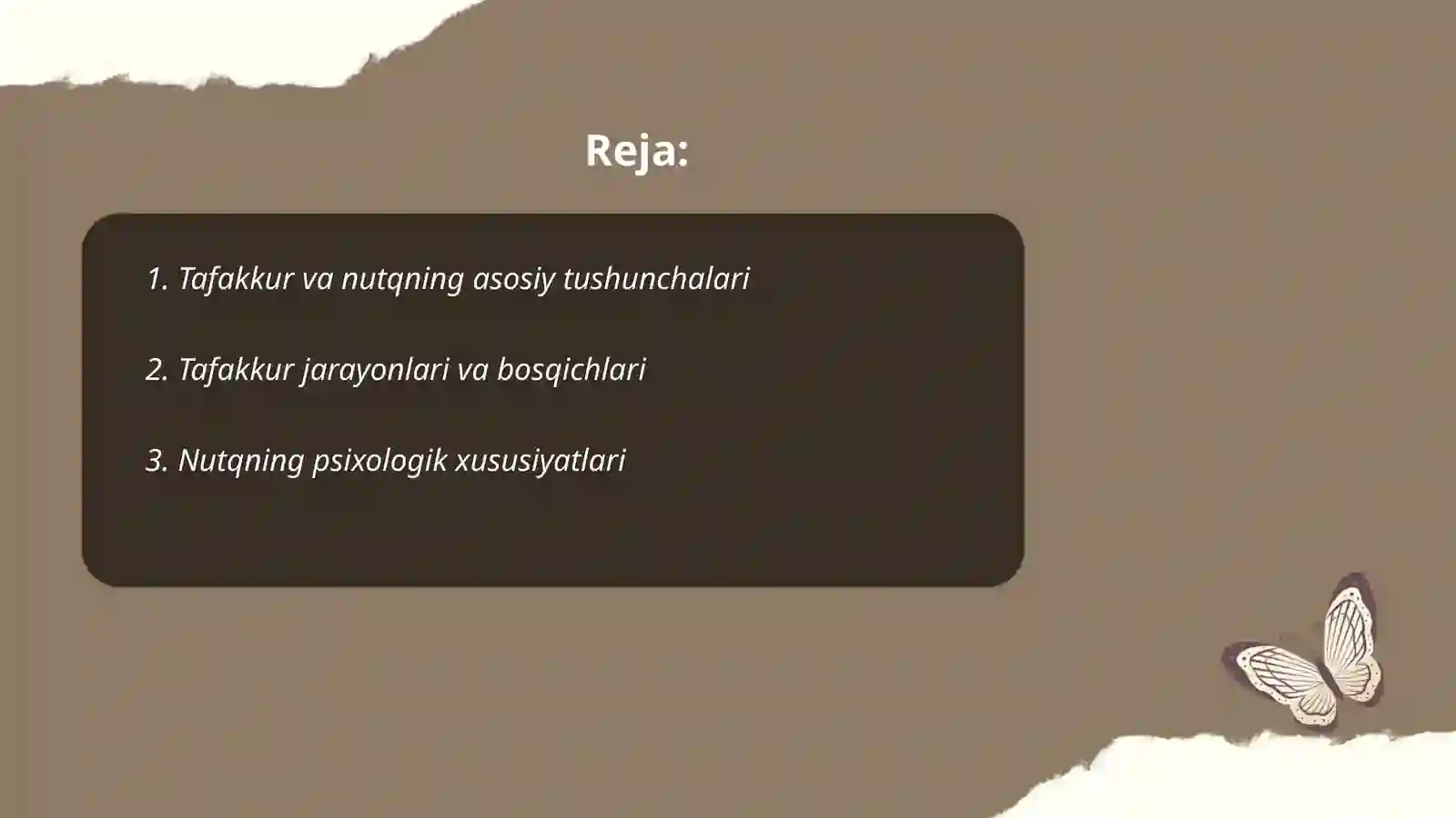 Tafakkur va nutqning psixologik tavsifi 2