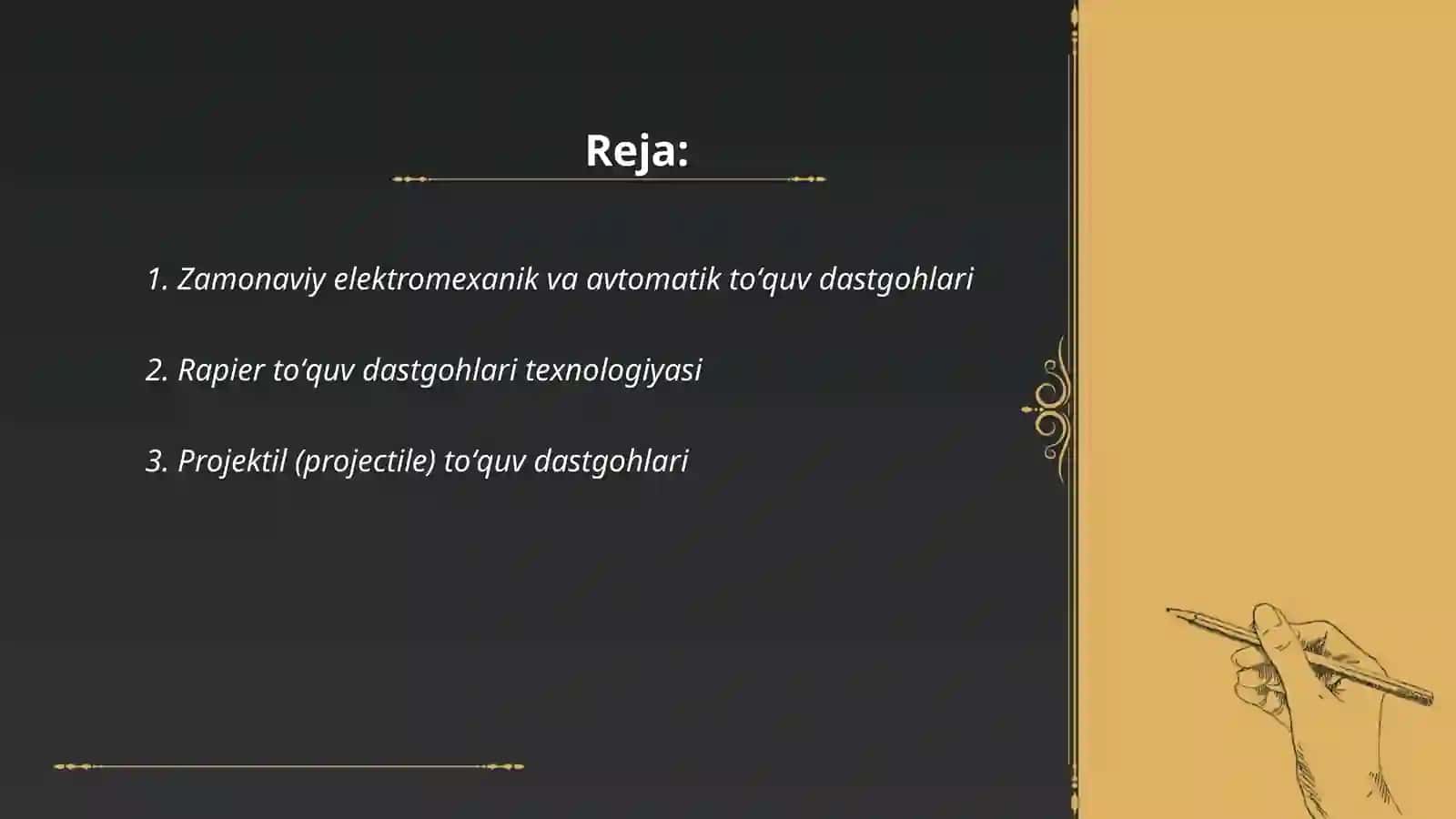 Zamonaviy toʻquv dastgohlari 2