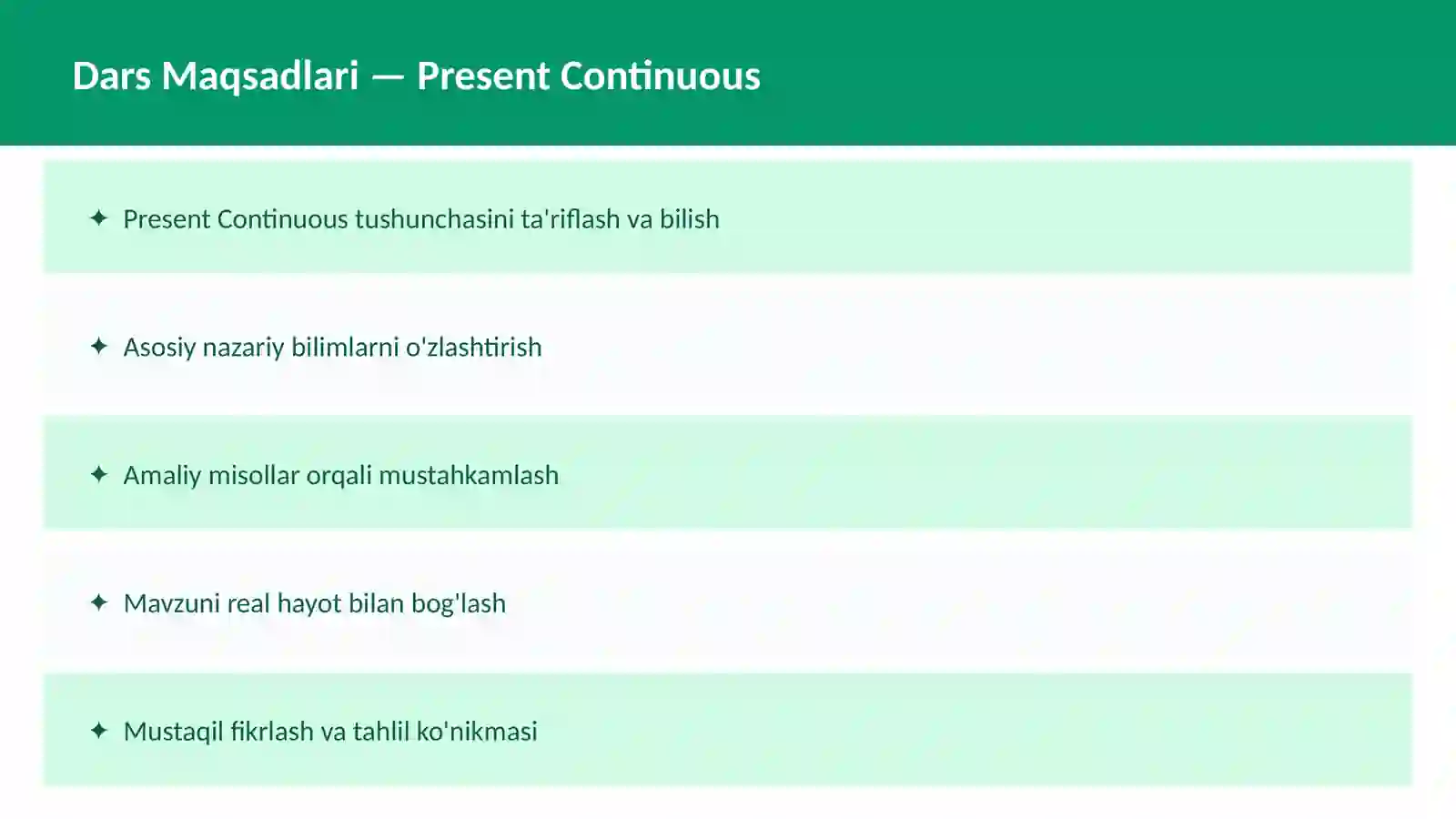 Present Simple 2