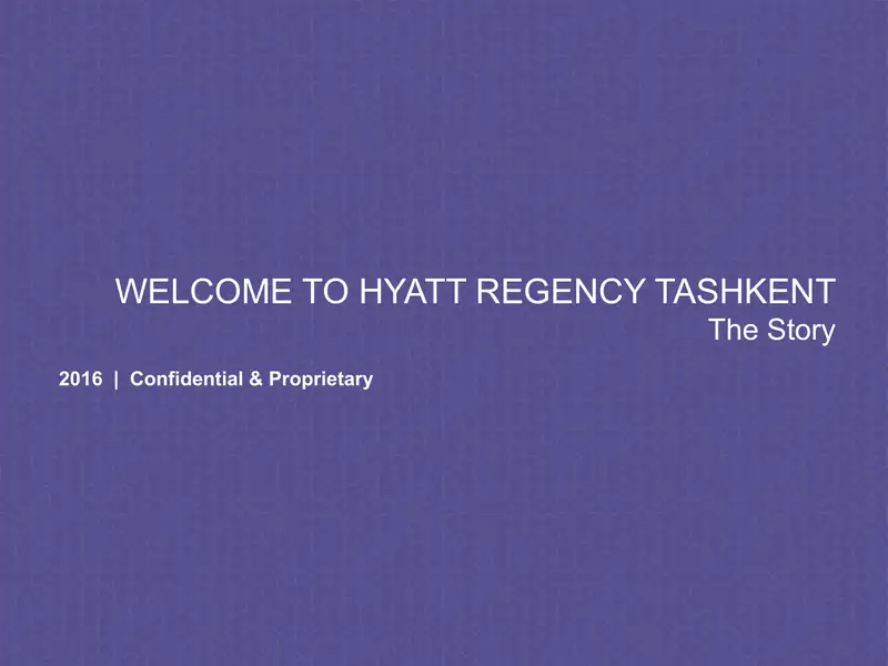 Hyatt Regency Tashkent 2