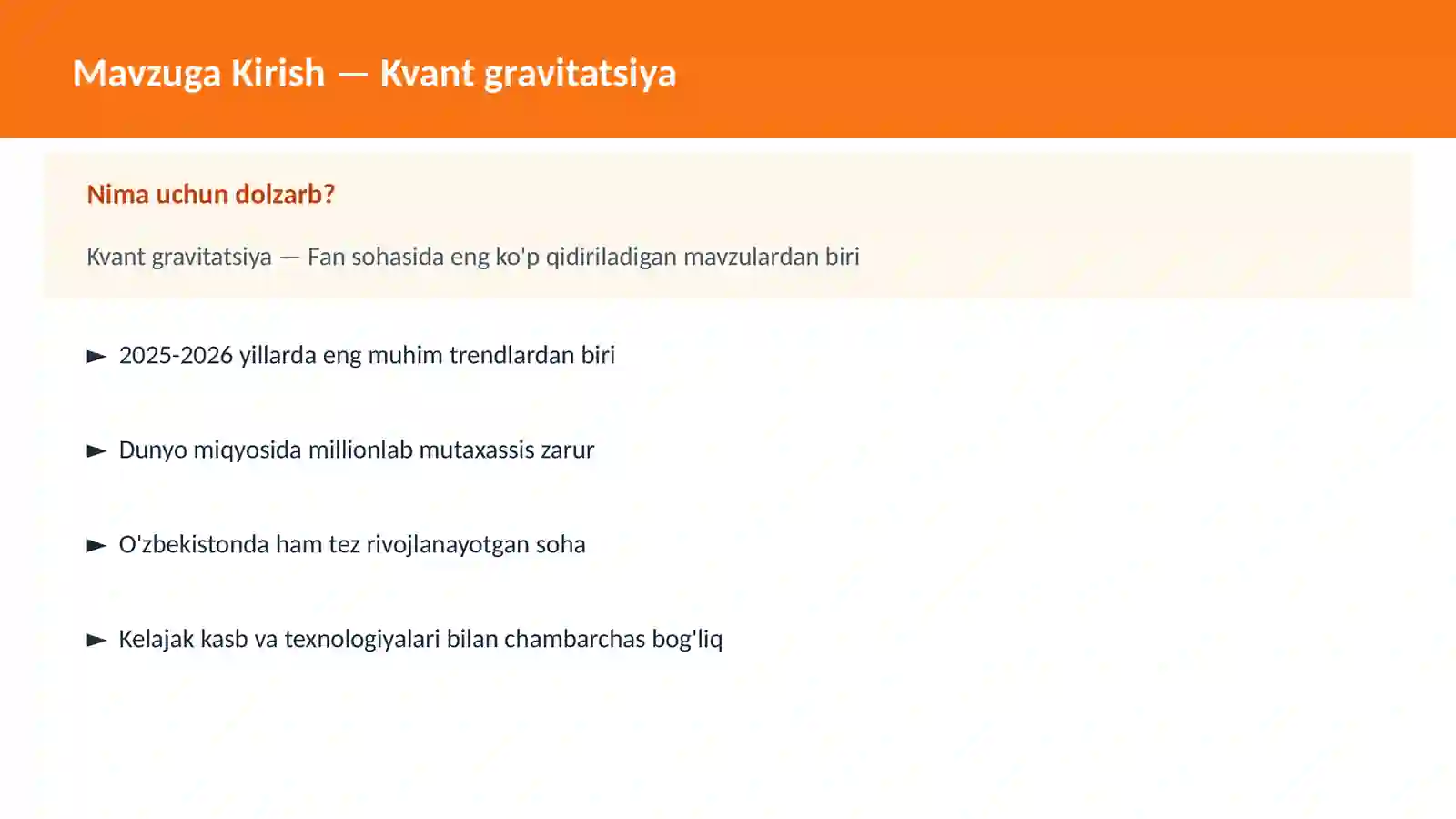 Kvant gravitatsiya 2