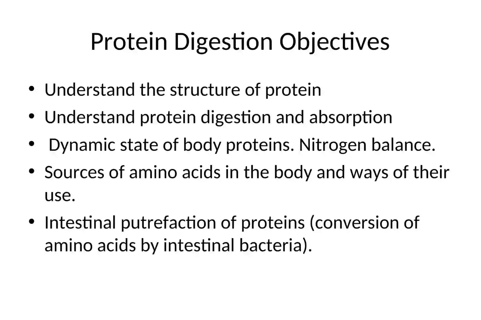 Protein Digestion and Absorption 2
