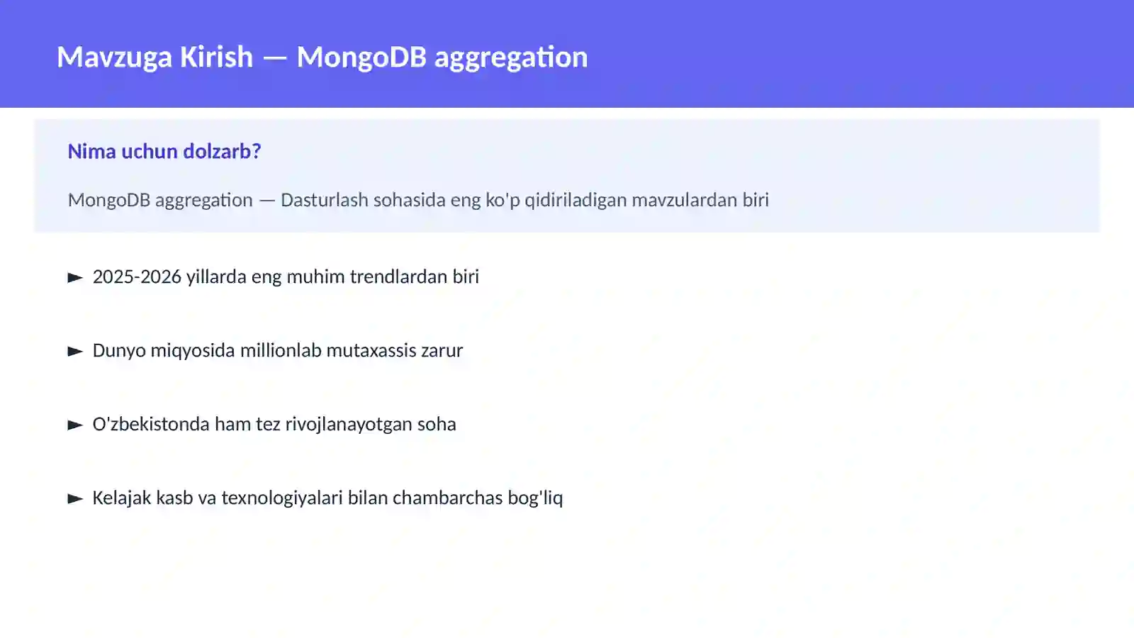 MongoDB aggregation 2