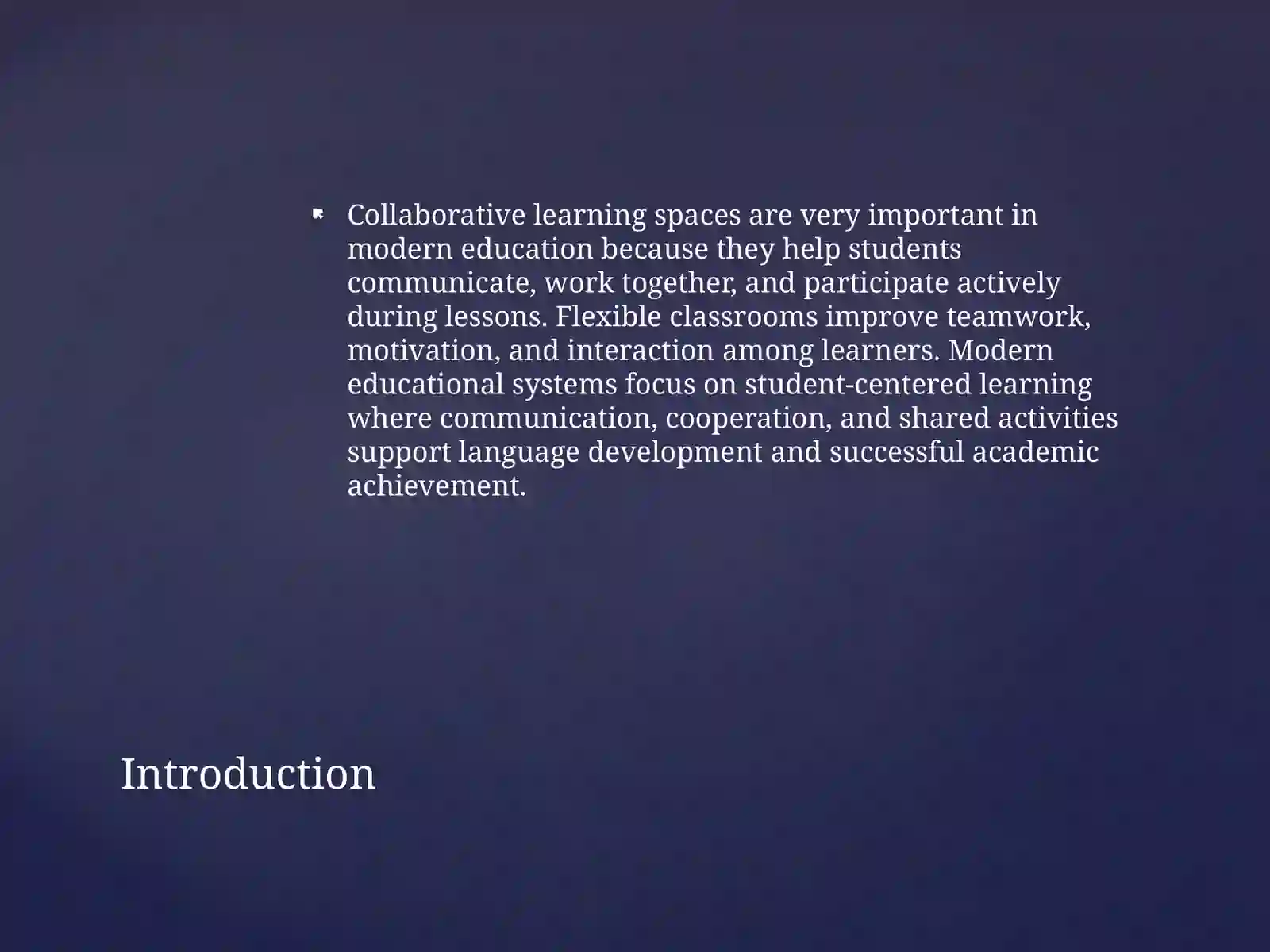Designing Spaces for Collaborative Learning 2