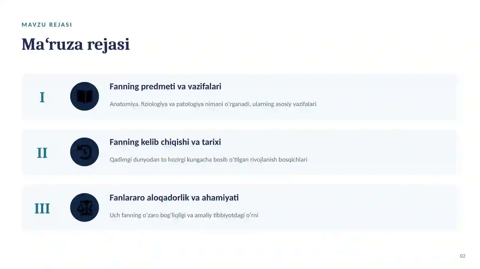 Anatomiya, fiziologiya va patologiya fani vazifasi, tarixi 2
