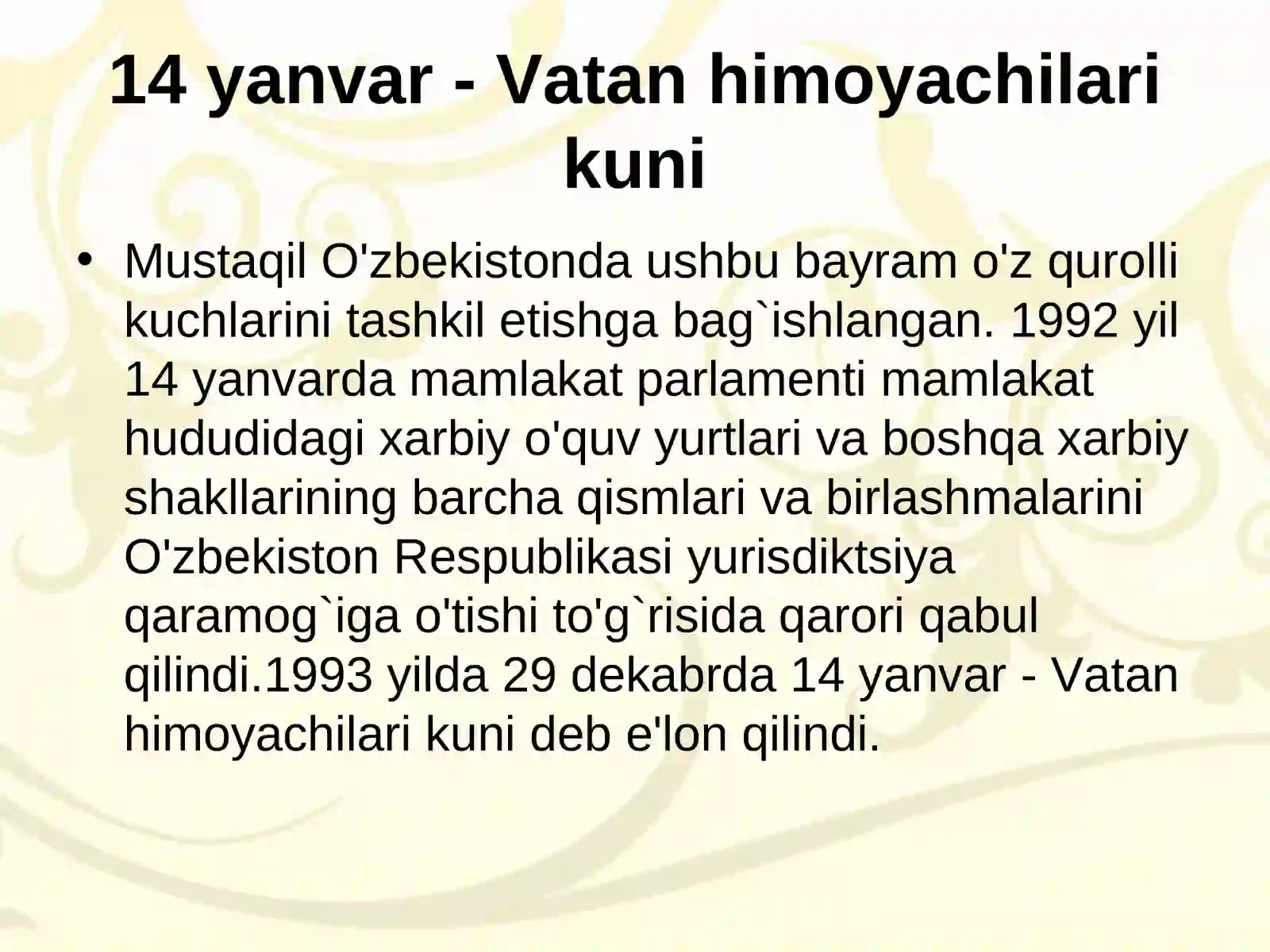 MILLIY BAYRAMLAR 2