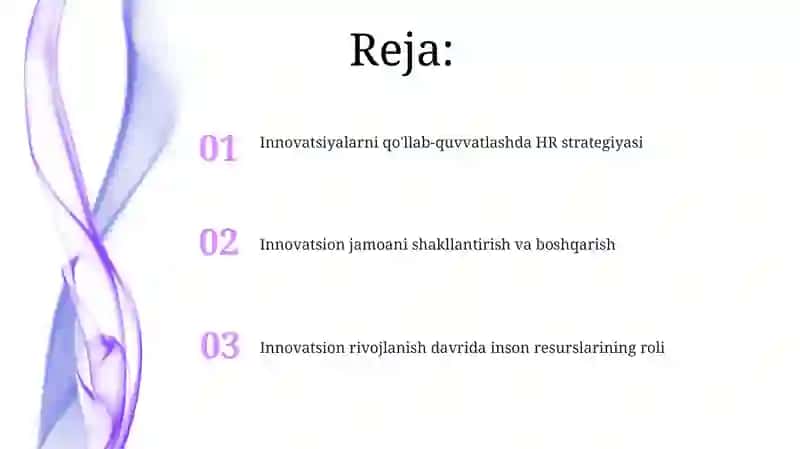 Innovatsiyalarni qo'llab-quvvatlashda HR strategiyasi 2