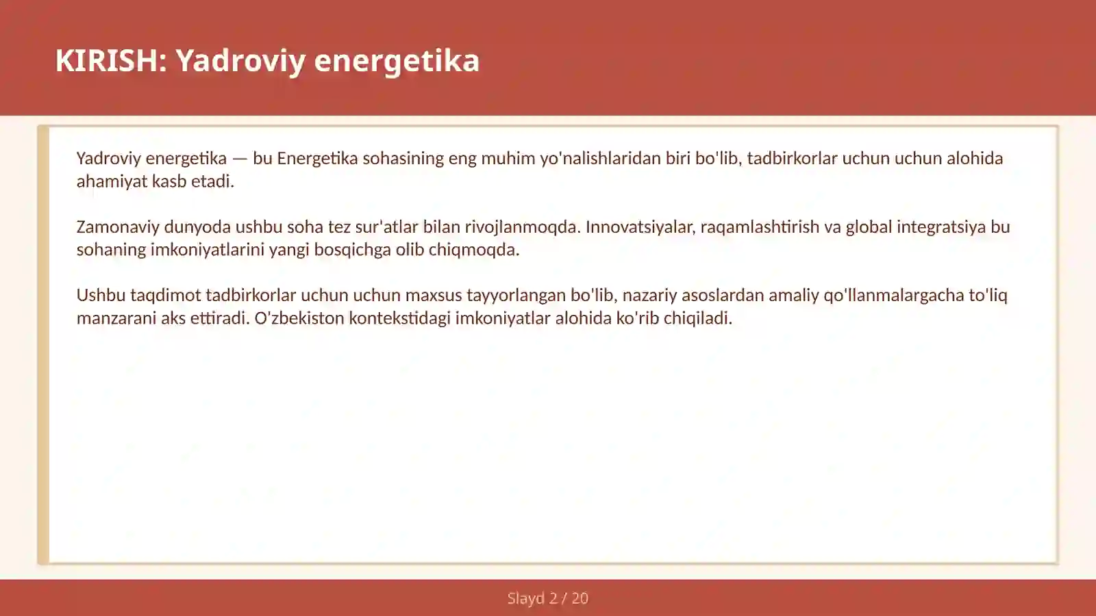 Yadroviy energetika 2