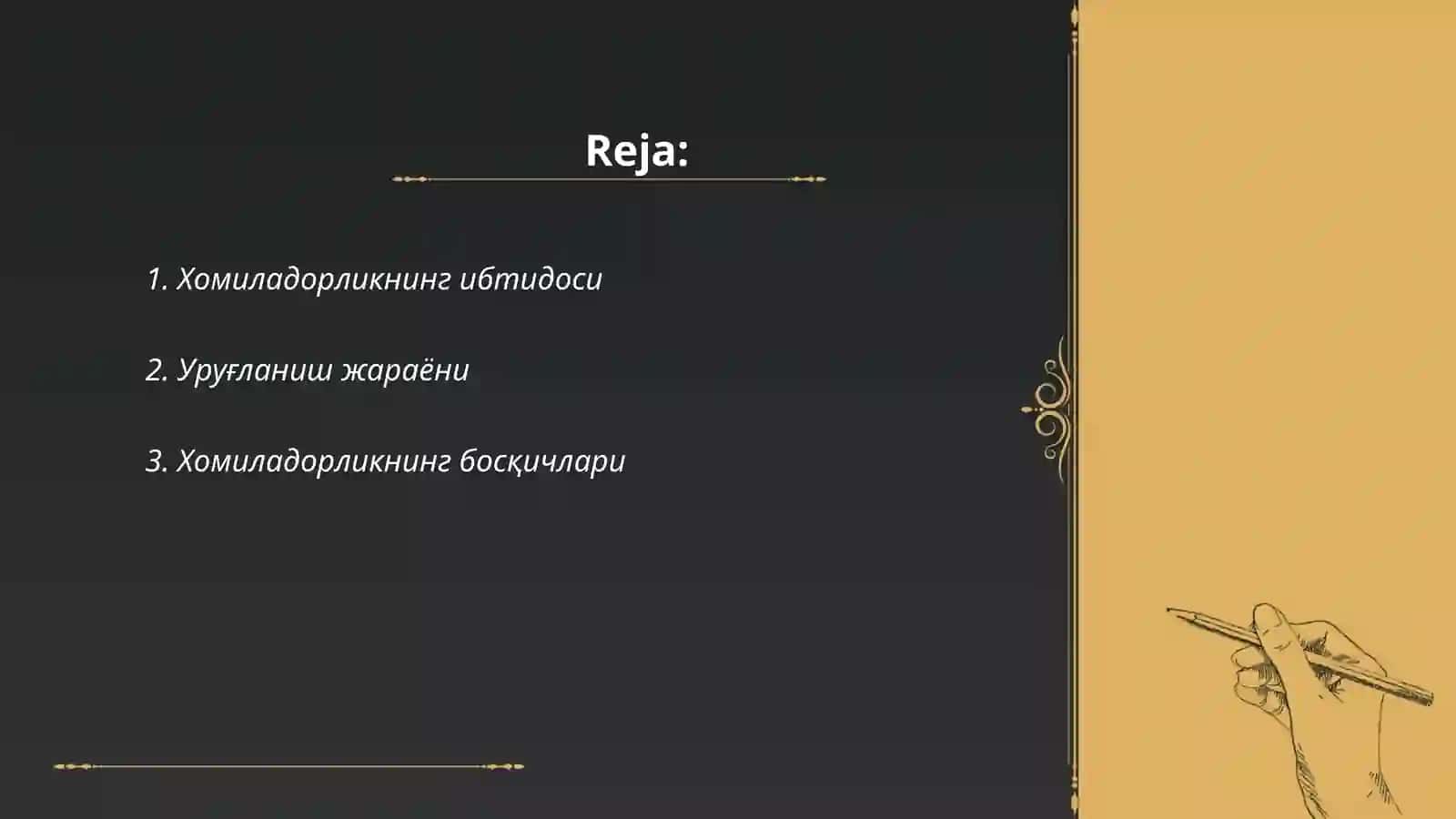 Туғилиш ва хомиладорлик физиологияси 2
