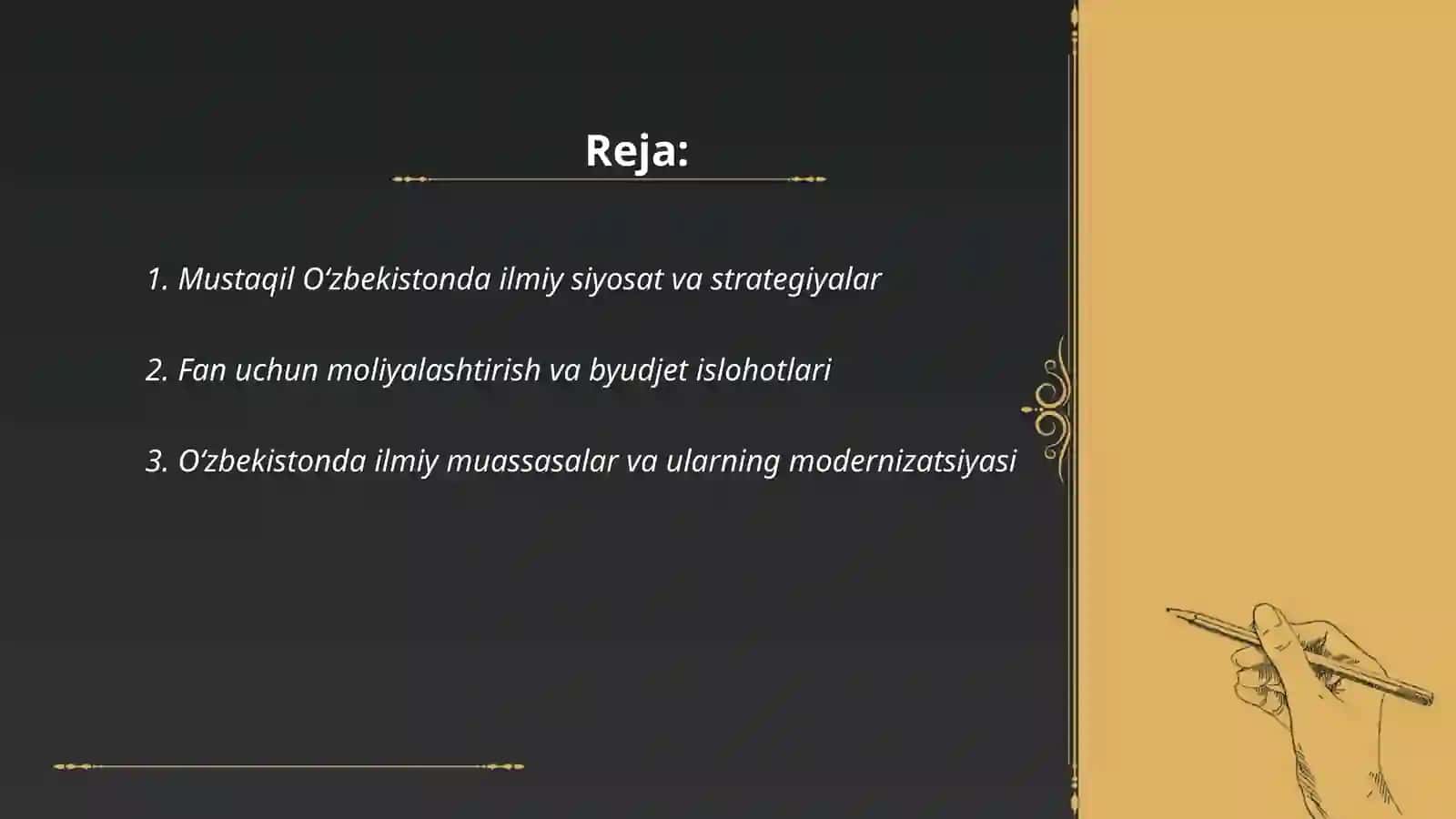 Mustaqil O‘zbekistonda ilmiy siyosat va strategiyalar 2