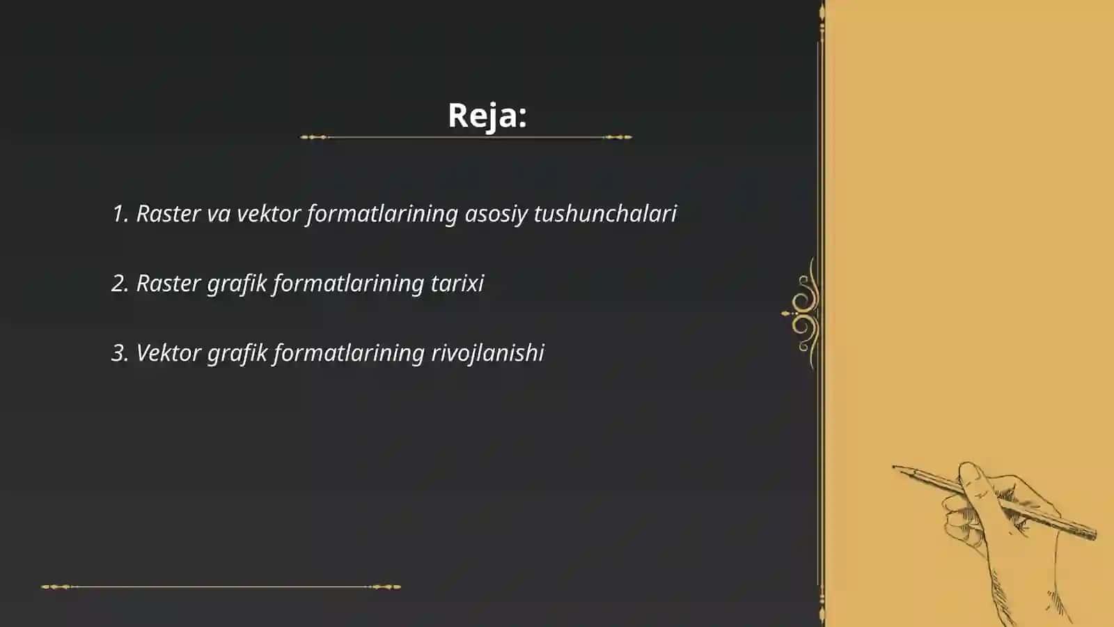 Raster va Vektor formatlari haqida umumiy tushuncha 2
