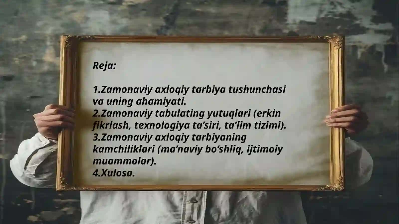 Zamonaviyaxloqiytarbiyaningyutuqlarivakamchiliklari 2