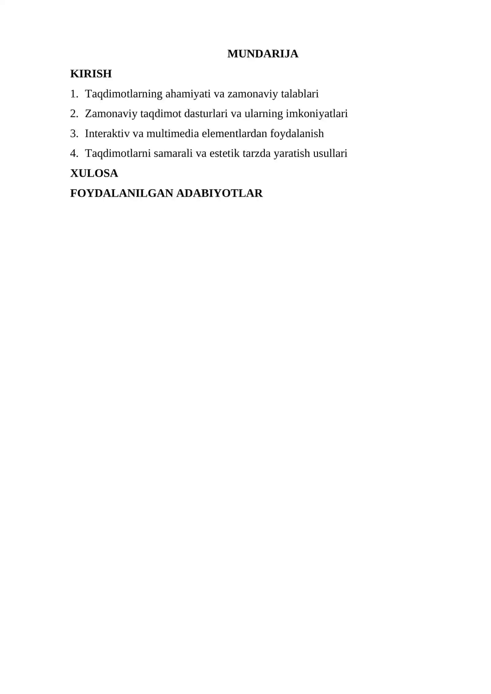 TAQDIMOTLARNI ISHLAB CHIQISHNING ZAMONAVIY VOSITALARI 2
