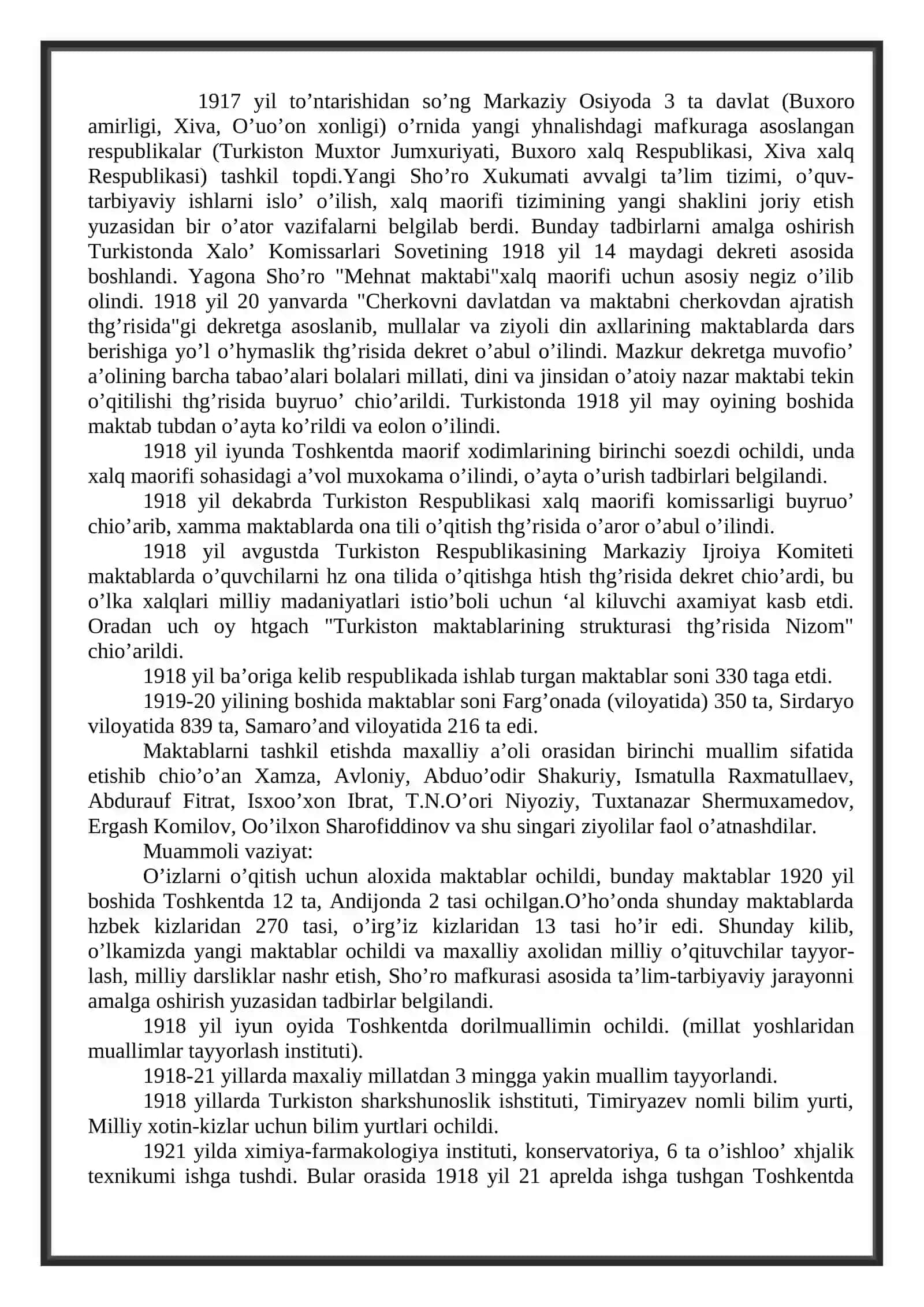 O'zbekistonda Ta'lim Tizimi va Pedagogika Fanining Rivoji 2