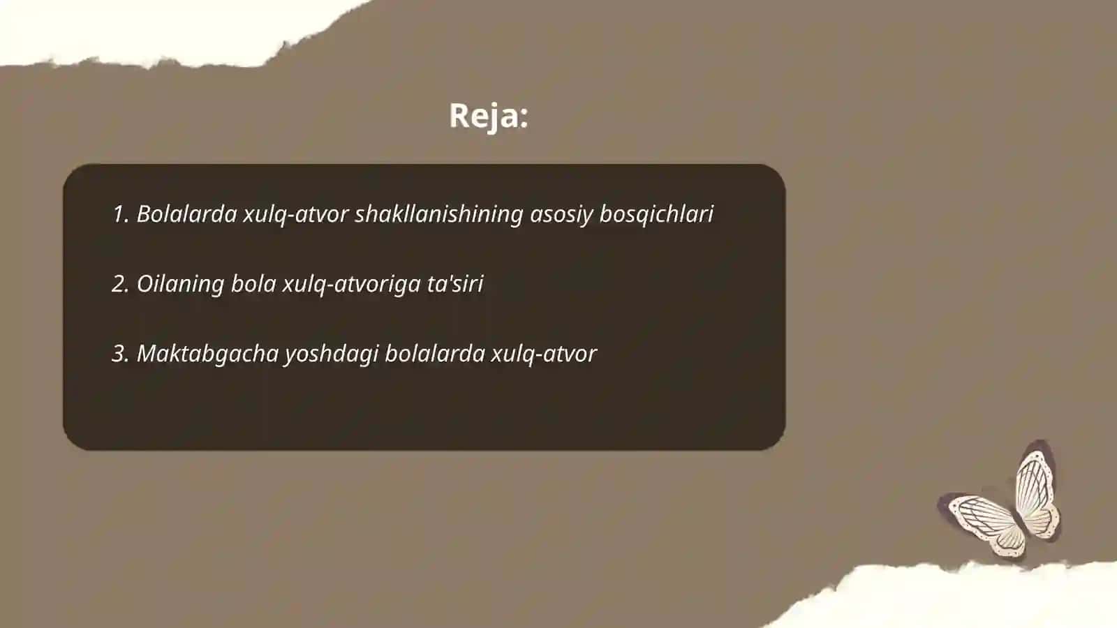 Bolalarda xulq-atvor shakillanishining asosiy bosqichlari 2