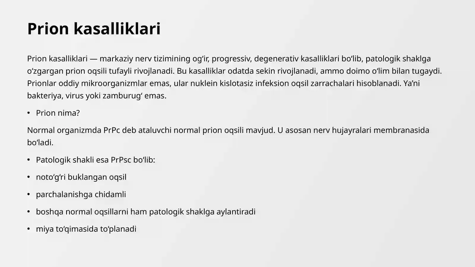 Prion kasalliklari 2
