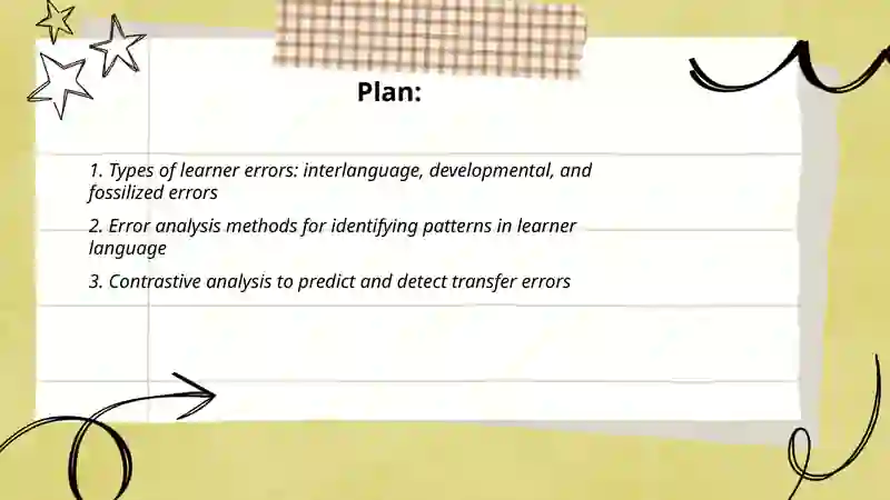 Errors in language learning: ways to identify and eliminate them 2