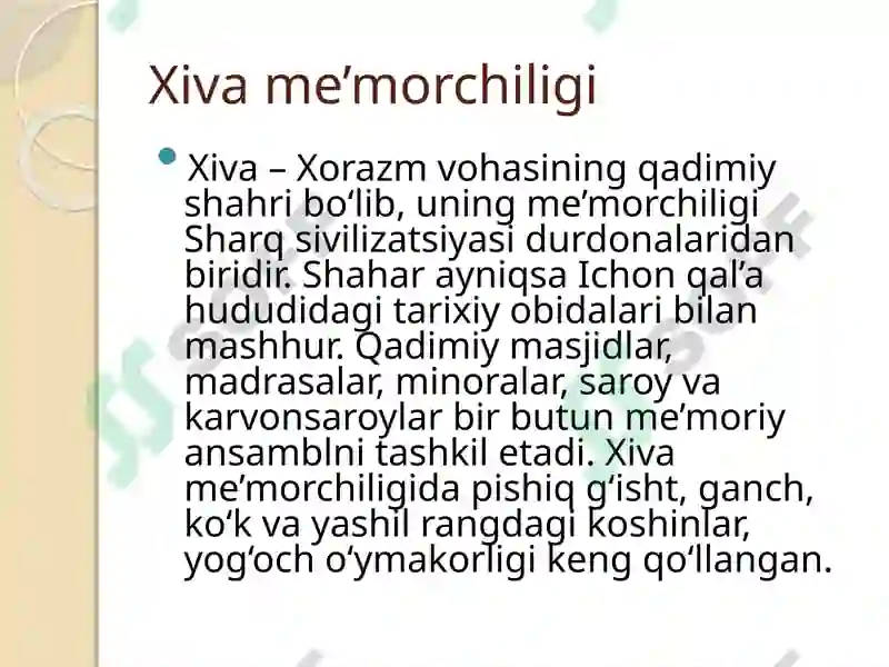 Xiva me’morchiligi 2