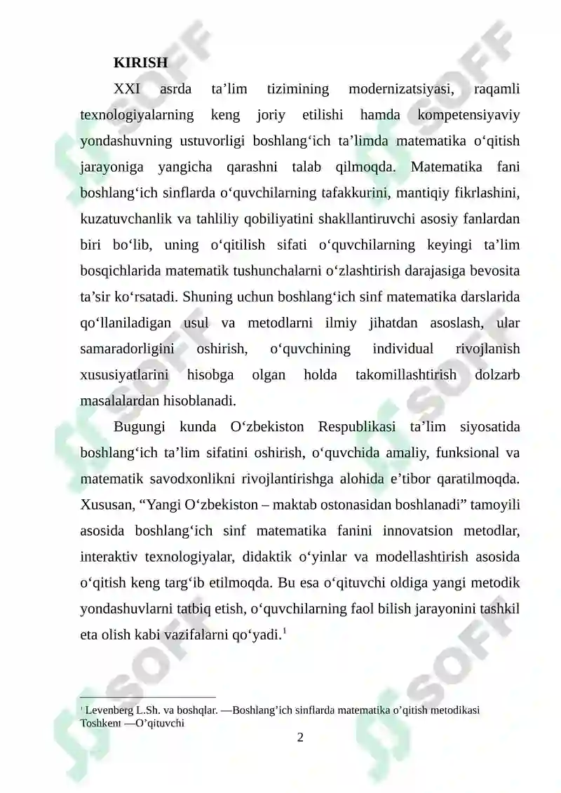 Boshlang’ich sinflarda matematika o’qitish metodlari 2