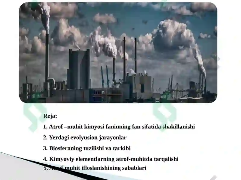 Atrof-muhit kimyosi 2